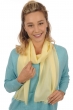 Cashmere & Zijde accessoires scarva pastel geel 170x25cm